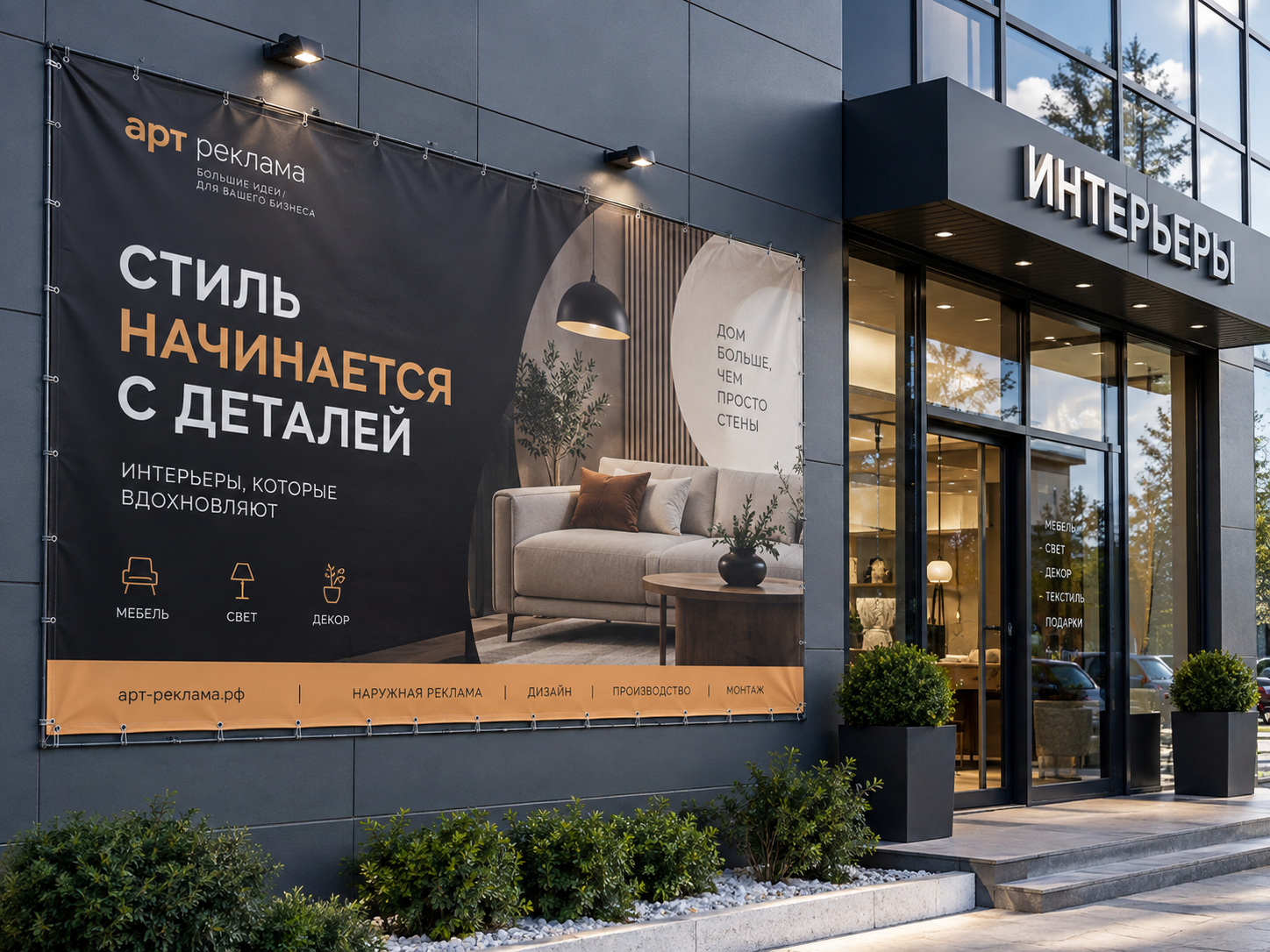Уличные постеры и рекламные конструкции